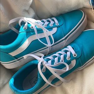 blue / turquoise vans